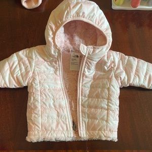 Pink north face jacket